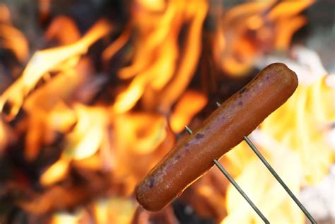 The curse of the campfire hot dogs